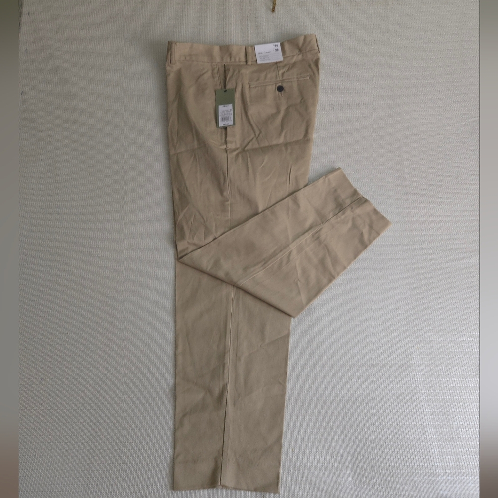 Goodfellow & Co. Men's Extended Tab Slim Fit Trousers 34X30 Khaki New 34x30